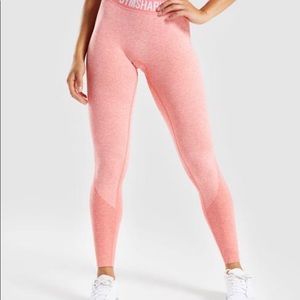 Gym shark flex coral peach leggings NWOT
